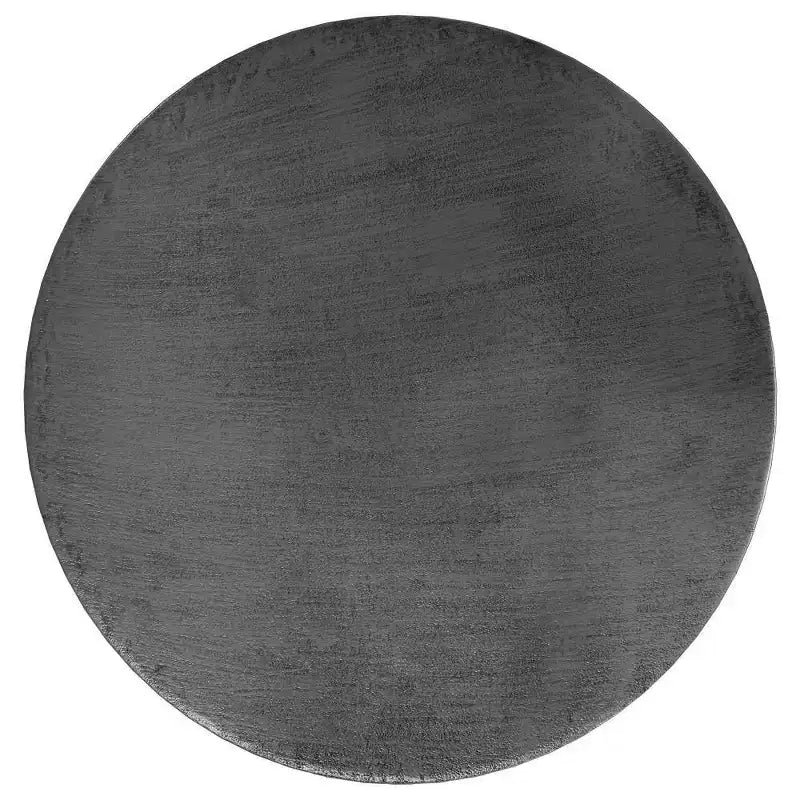 Jean Metal Coffee Table Antique Silver - WyndenHall: Hammered Texture, No Assembly Required