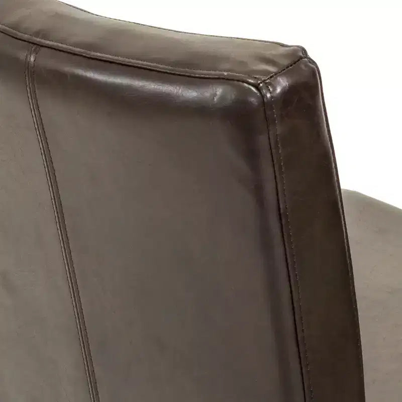 Set of 2 25.5 Lopez Leather Counter Height Barstools - Christopher Knight Home