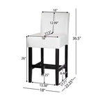 Set of 2 25.5 Lopez Leather Counter Height Barstools - Christopher Knight Home