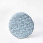 Cole Classics Round Storage Ottoman Flared Wood Leg - HomePop