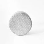 Cole Classics Round Storage Ottoman Flared Wood Leg - HomePop