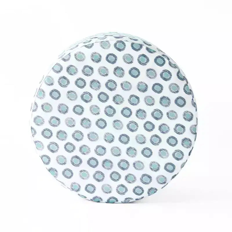 Cole Classics Round Storage Ottoman Flared Wood Leg - HomePop