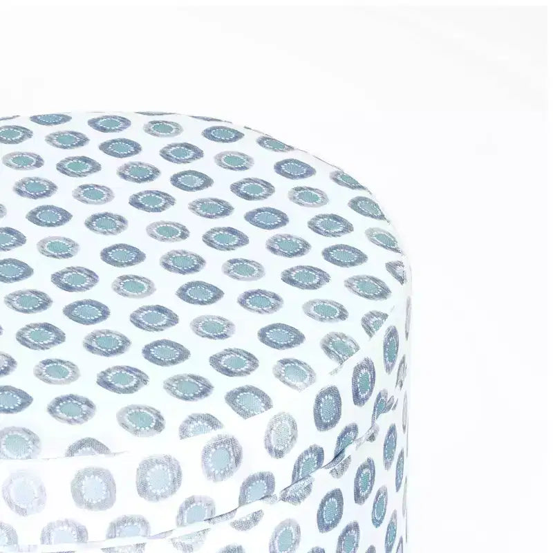 Cole Classics Round Storage Ottoman Flared Wood Leg - HomePop