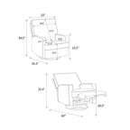 Fauteuil inclinable pivotant et coulissant Baby Relax Addison