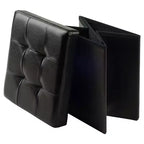 Ashford Storage Ottoman with Accent Stools Faux Leather - Winsome