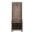 27 Narrow Hall Tree with 9 Shoe Cubbies - Prepac