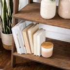 68.25 Support pour plantes / étagère échelle en bois massif Boho à 4 niveaux - Saracina Home