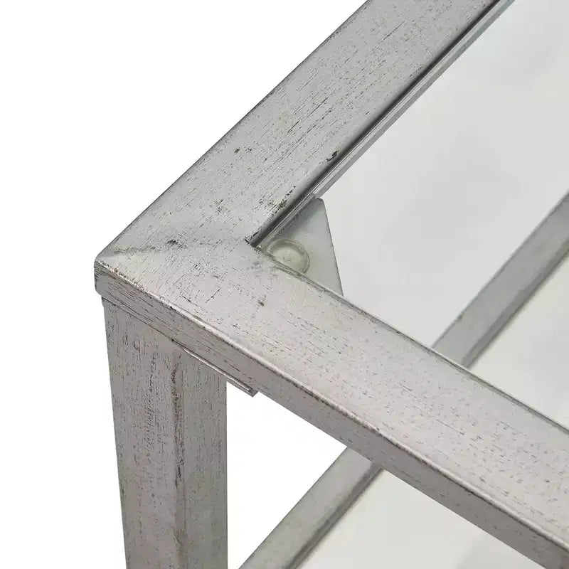 Table basse Maddox en verre et métal - ClickDecor