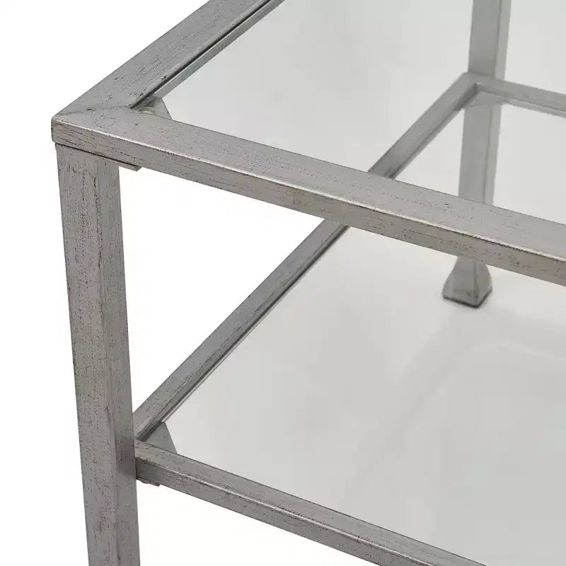 Table basse Maddox en verre et métal - ClickDecor