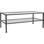 Table basse Maddox en verre et métal - ClickDecor