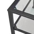 Table basse Maddox en verre et métal - ClickDecor