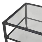 Table basse Maddox en verre et métal - ClickDecor