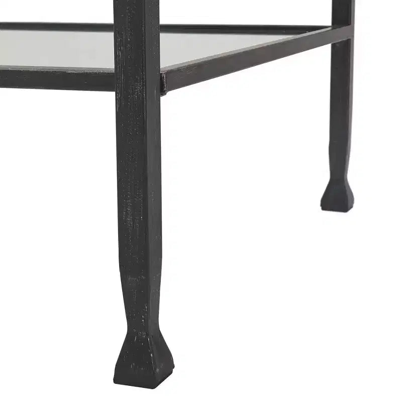 Table basse Maddox en verre et métal - ClickDecor