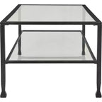 Table basse Maddox en verre et métal - ClickDecor