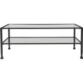 Maddox Glass and Metal Coffee Table - ClickDecor