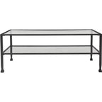 Maddox Glass and Metal Coffee Table - ClickDecor