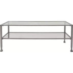 Table basse Maddox en verre et métal - ClickDecor