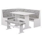 3pc Lacey Upholstered Nook Set - Buylateral