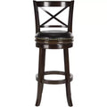 Butler Swivel Bar Stool - FOX7014 - Cappuccino/Black - Safavieh Couture