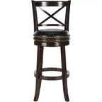 Butler Swivel Bar Stool - FOX7014 - Cappuccino/Black - Safavieh Couture