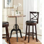 Tabouret de bar pivotant Butler - FOX7014 - Cappuccino/Noir - Safavieh Couture