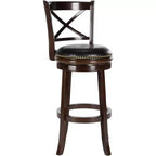 Tabouret de bar pivotant Butler - FOX7014 - Cappuccino/Noir - Safavieh Couture