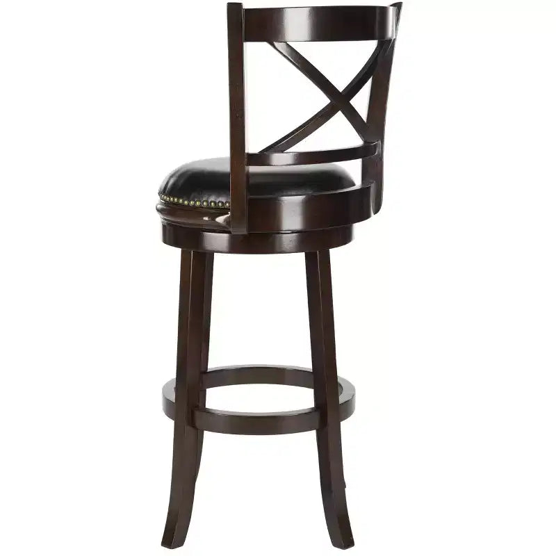 Tabouret de bar pivotant Butler - FOX7014 - Cappuccino/Noir - Safavieh Couture