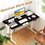 Costway Ergonomic Electric Adjustable Standing up Desk Dual Motor w/ Controller