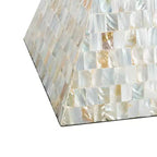 Tabouret en Mosaïque Carrée Aigue-Marine - Multicolore/Bleu - Safavieh