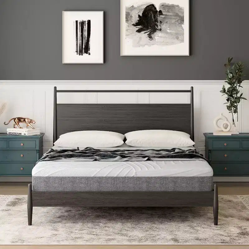 Costway 8'' Jacquard Mattress Gel Infused Memory Foam Medium Firm Bamboo Charcoal Queen\Full