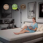 Costway 8'' Jacquard Mattress Gel Infused Memory Foam Medium Firm Bamboo Charcoal Queen\Full