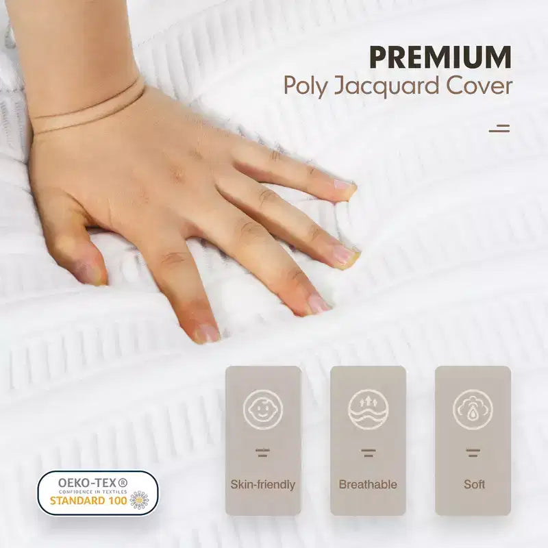 Costway 8'' Jacquard Mattress Gel Infused Memory Foam Medium Firm Bamboo Charcoal Queen\Full