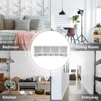 Costway Hanging Entryway Shelf Coat Rack Wall Mounted Storage Cabinets