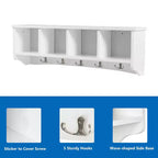Costway Hanging Entryway Shelf Coat Rack Wall Mounted Storage Cabinets