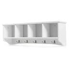Costway Hanging Entryway Shelf Coat Rack Wall Mounted Storage Cabinets