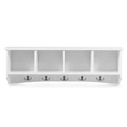 Costway Hanging Entryway Shelf Coat Rack Wall Mounted Storage Cabinets