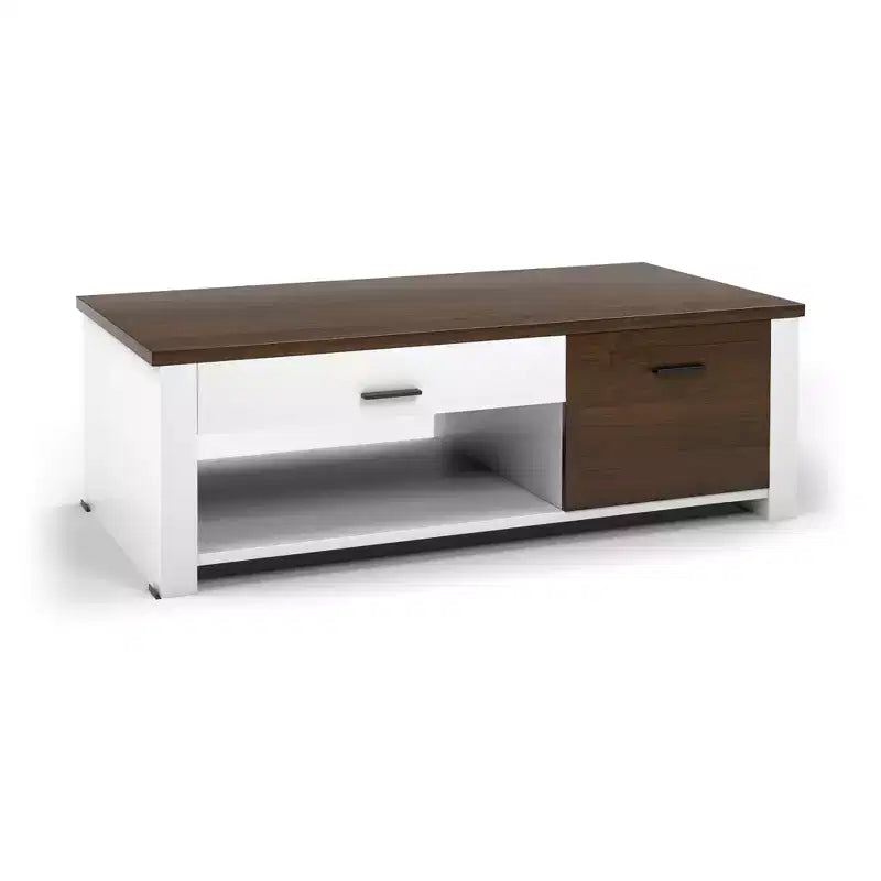 Costway Table Basse Moderne de Salon avec Tiroirs de Rangement et Compartiments