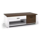 Costway Table Basse Moderne de Salon avec Tiroirs de Rangement et Compartiments