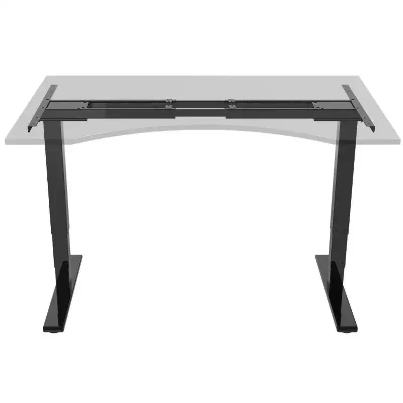 Monoprice Dual Motor 3-Stage Sit-Stand Desk, v2, Black | Height Adjustable Desk with Dual Electric Motors, Three Stage Legs, Programmable Controller