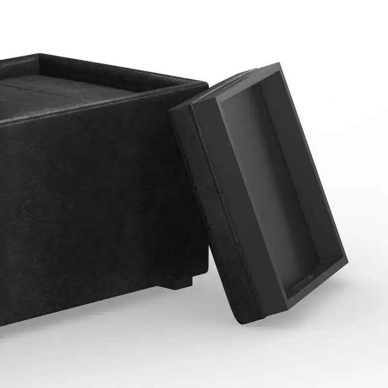 Lot de 5 poufs/bancs de rangement Franklin effet vieilli - WyndenHall