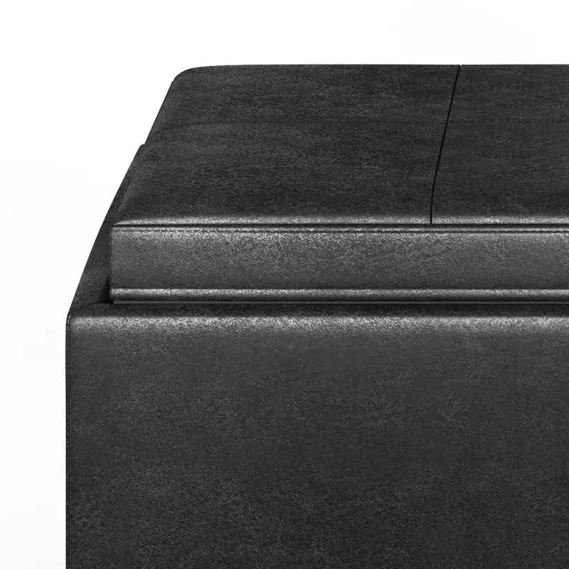 Lot de 5 poufs/bancs de rangement Franklin effet vieilli - WyndenHall