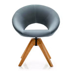 Costway Set of 2 Swivel Accent Chair Modern Velvet Vanity Chair w/ Wood Legs
