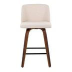 Set of 2 Toriano Upholstered Counter Height Barstools - Lumisource