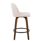 Set of 2 Toriano Upholstered Counter Height Barstools - Lumisource