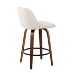 Set of 2 Toriano Upholstered Counter Height Barstools - Lumisource