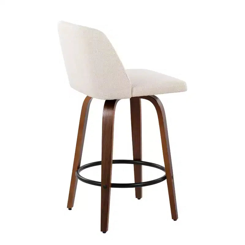 Set of 2 Toriano Upholstered Counter Height Barstools - Lumisource
