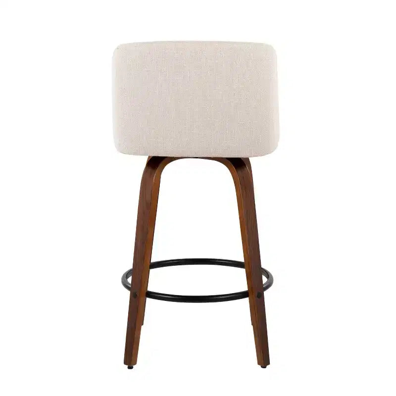Set of 2 Toriano Upholstered Counter Height Barstools - Lumisource