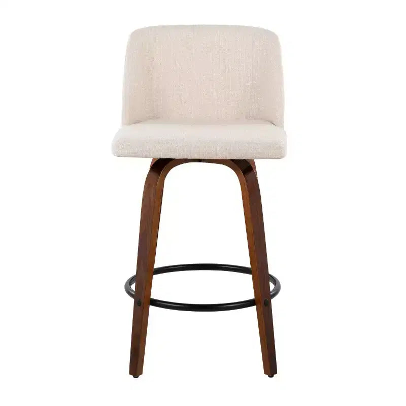 Set of 2 Toriano Upholstered Counter Height Barstools - Lumisource
