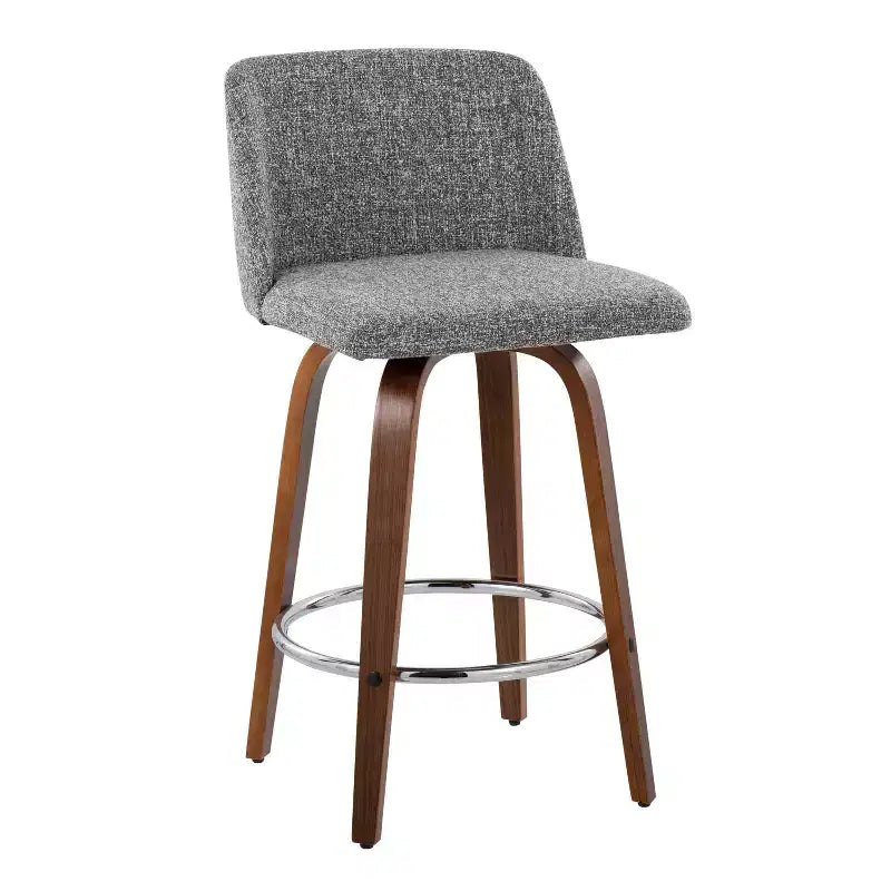 Set of 2 Toriano Upholstered Counter Height Barstools - Lumisource