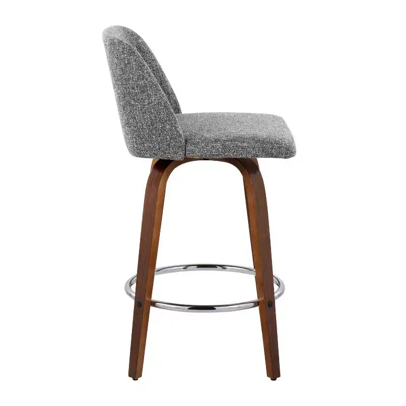 Set of 2 Toriano Upholstered Counter Height Barstools - Lumisource